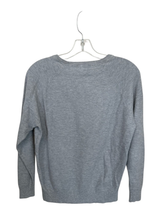 Peter Millar Size S Light Gray Pima Cotton Blend Waffle Men's Sweater Light Gray / S