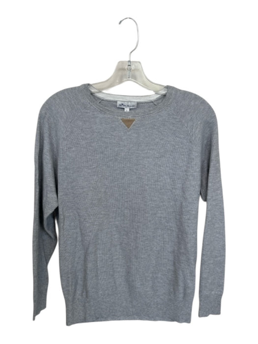 Peter Millar Size S Light Gray Pima Cotton Blend Waffle Men's Sweater Light Gray / S