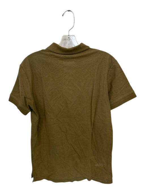 Burberry Size XS Olive Green Cotton Nova Check Accents Men's Polo Olive Green / XS
