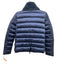 Save The Duck Size 1/S Navy Nylon Puffer Ziper & Buttons Faux Fur Collar Jacket Navy / 1/S