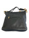 Coach Black Leather Double Strap Gold Hardware Bag Black