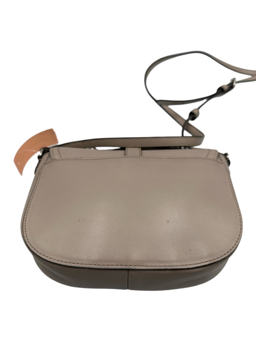 Coach Blush Taupe Leather Mini Bag Silver Hardware Crossbody Bag Blush Taupe