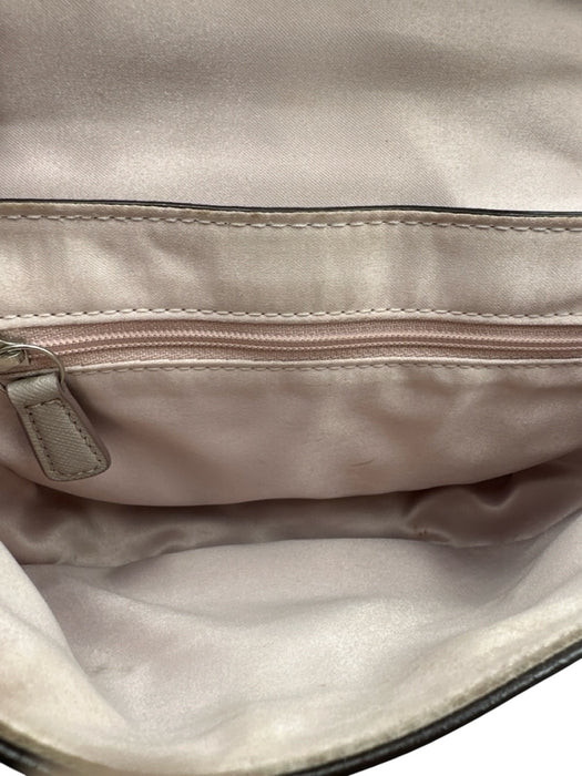 Coach Blush Taupe Leather Mini Bag Silver Hardware Crossbody Bag Blush Taupe
