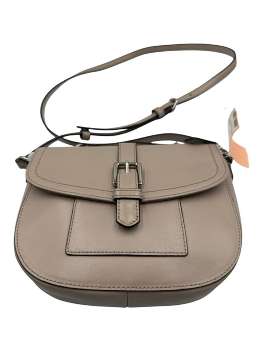 Coach Blush Taupe Leather Mini Bag Silver Hardware Crossbody Bag Blush Taupe