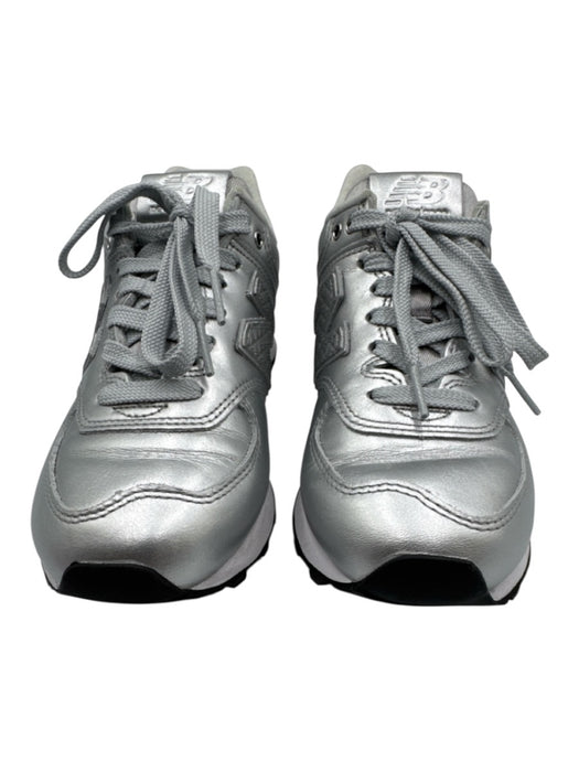 New Balance Shoe Size 6 Silver Metallic Sneaker Shoes Silver / 6