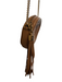 Gucci Brown Leather Zip Close Double G Gold Hardware Crossbody Bag Brown / S
