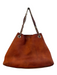 Gucci Orange Rust Leather Logo Gold Chain Shoulder Interlocking GG Bag Orange Rust / Large