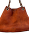 Gucci Orange Rust Leather Logo Gold Chain Shoulder Interlocking GG Bag Orange Rust / Large