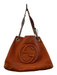 Gucci Orange Rust Leather Logo Gold Chain Shoulder Interlocking GG Bag Orange Rust / Large