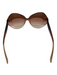 Dolce & Gabbana Brown to Pink Oversize Butterfly Frame Gradient Lens Sunglasses Brown to Pink