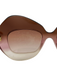 Dolce & Gabbana Brown to Pink Oversize Butterfly Frame Gradient Lens Sunglasses Brown to Pink