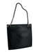 Ferragamo Black Leather Silver Hardware Magnetic Close Square Wallets Black