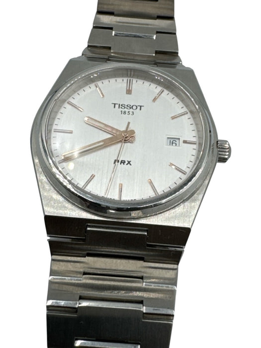 Tissot Silver Metal Quartz Men's Watch Silver