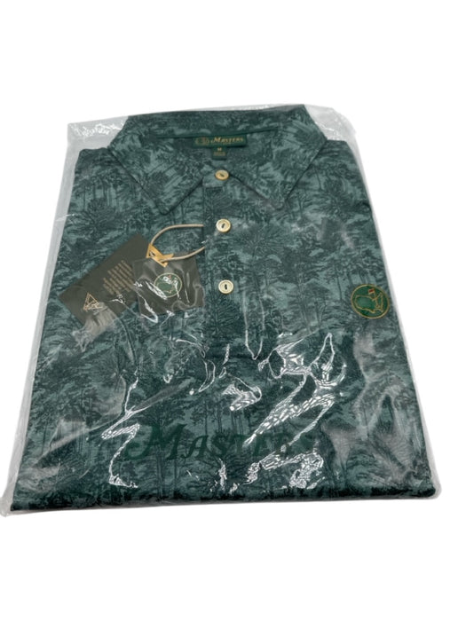 Masters New Size M Green All Over Print Polo Men's Short Sleeve Green / M