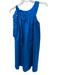 Theory Size 2 Blue Silk Round Neck Sleeveless tie shoulder straps Dress Blue / 2