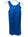 Theory Size 2 Blue Silk Round Neck Sleeveless tie shoulder straps Dress Blue / 2