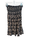 Juicy Couture Size S Black & Brown & Cream Cotton Blend Terry Cloth Dress Black & Brown & Cream / S