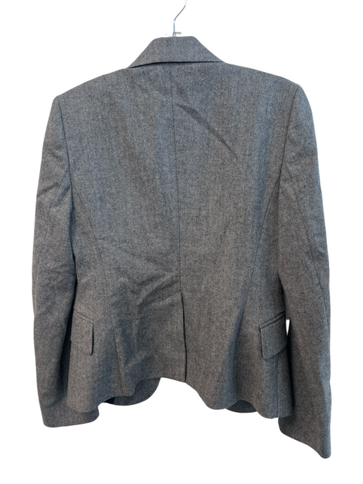 United Colors of Benetton Size 40 Gray Wool Blend 2 Buttons Herringbone Jacket Gray / 40