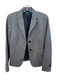 United Colors of Benetton Size 40 Gray Wool Blend 2 Buttons Herringbone Jacket Gray / 40
