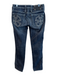 Miss Me Size 26 Dark Wash Cotton Low Rise Embroidered Zip Fly Straight Leg Jeans Dark Wash / 26