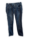 Miss Me Size 26 Dark Wash Cotton Low Rise Embroidered Zip Fly Straight Leg Jeans Dark Wash / 26
