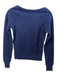 Ralph Lauren Size XS Navy Cotton Crew Neck Long Sleeve Embroidered Top Navy / XS