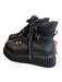 AGL Shoe Size 37 Black Leather Almond Toe Lace Up Platform Boots Black / 37