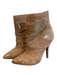 Charles Jourdan Shoe Size 6 Brown Leather Patent Accents Pointed Toe Booties Brown / 6