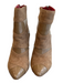 Charles Jourdan Shoe Size 6 Brown Leather Patent Accents Pointed Toe Booties Brown / 6