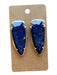 Kendra Scott Silver & Navy Stone Post Back Arrow Head Earrings Silver & Navy