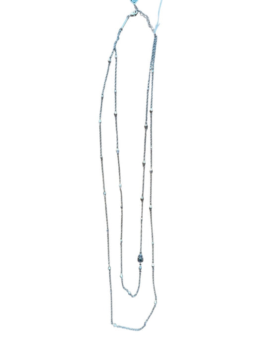 Kendra Scott Silver Metal Chain 2 Strand Necklace Silver
