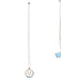 Kendra Scott Silver Metal Circle Pendant Long Adjustable Necklace Silver