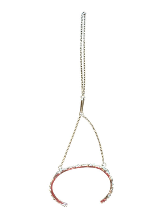 Kendra Scott Gold Metal Cuff Chain Studded Bracelet Gold
