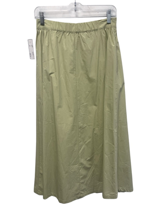 MNG by Mango Size M Cotton Blend Poly Blend Button Front Maxi pleats Skirt Set Cotton Blend / M