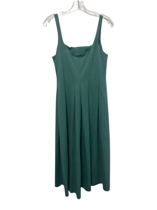 COS Size M Green Cotton & Polyester Sleeveless Midi pleats Dress Green / M