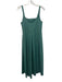 COS Size M Green Cotton & Polyester Sleeveless Midi pleats Dress Green / M