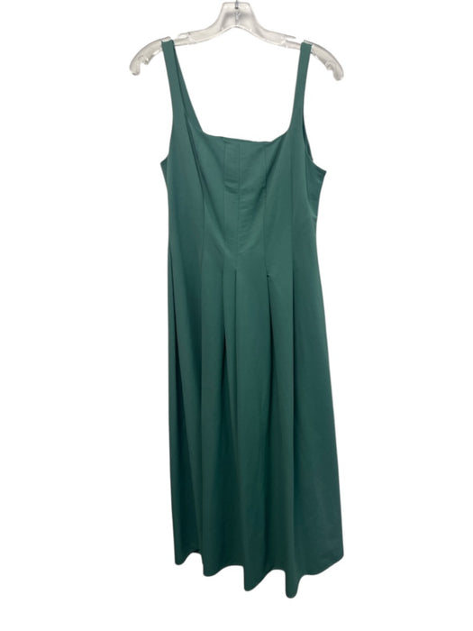 COS Size M Green Cotton & Polyester Sleeveless Midi pleats Dress Green / M