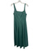 COS Size M Green Cotton & Polyester Sleeveless Midi pleats Dress Green / M