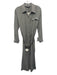 Zara Size M Gray Viscose & Acrylic Button Front Maxi Collar Long Sleeve Dress Gray / M