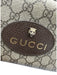 Gucci Brown & Multi Leather Canvas Guccissima Crossbody Strap Zip Close Bag Brown & Multi / M