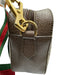 Gucci Brown & Multi Leather Canvas Guccissima Crossbody Strap Zip Close Bag Brown & Multi / M