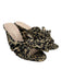 Loeffler Randall Shoe Size 6B Beige & Black textile upper Leopard Print Sandals Beige & Black / 6B