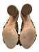 Loeffler Randall Shoe Size 6B Beige & Black textile upper Leopard Print Sandals Beige & Black / 6B