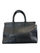 Saint Laurent Black Pebbled Leather Hand Strap Zip Close Studs Bag Black / M
