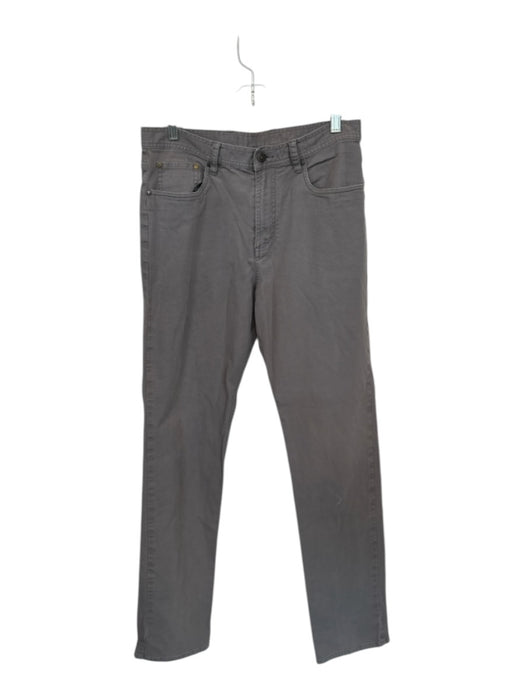 Genteal Size 33/34 Charcoal cotton & spandex Button Fly Pockets Men's Pants Charcoal / 33/34