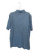 Peter Millar Size M Light & Dark Blue Cotton Striped Quarter Button Logo Polo Light & Dark Blue / M