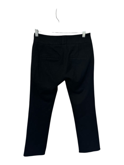 Veronica Beard Size 0 Black Polyester Blend Zip Pocket Snap Flap Cropped Pants Black / 0
