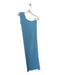 L'idee Size 6 Aqua Polyester Smocked One Shoulder Ruffle Neck Maxi Dress Aqua / 6