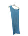 L'idee Size 8 Aqua Polyester Smocked One Shoulder Ruffle Neck Maxi Dress Aqua / 8