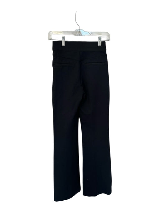 Spanx Size XS Black Rayon Blend Pleated Faux Pockets Bootcut Pants Black / XS
